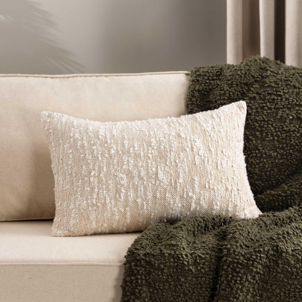 Eloise Cushion Cover Natural by Paoletti