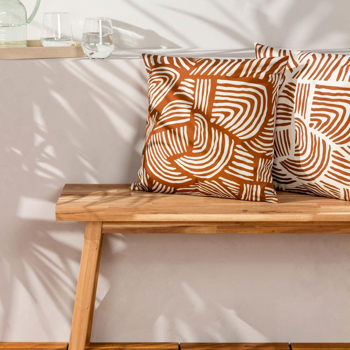 Dunes Brick Outdoor Cushion Cover 17" x 17" by furn.