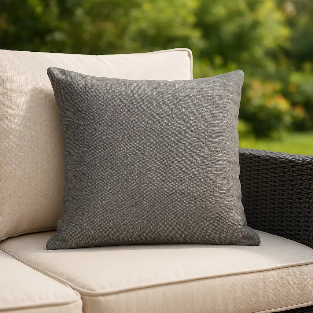 Grey Outdoor Cushion Cover 18" x 18" (45cm x 45cm) by Alan Symonds