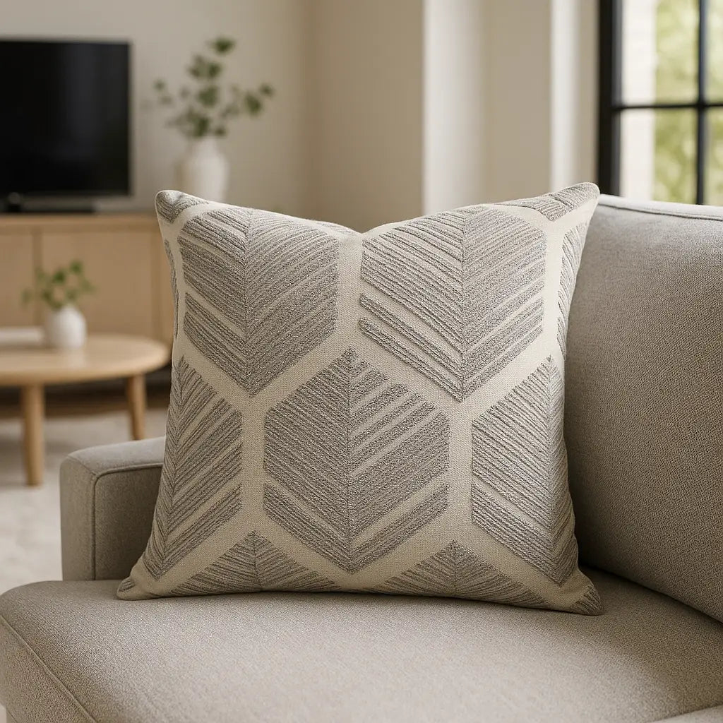 Sherwood Cushion Cover Silver 45cm x 45cm (18"x18") by Alan Symonds