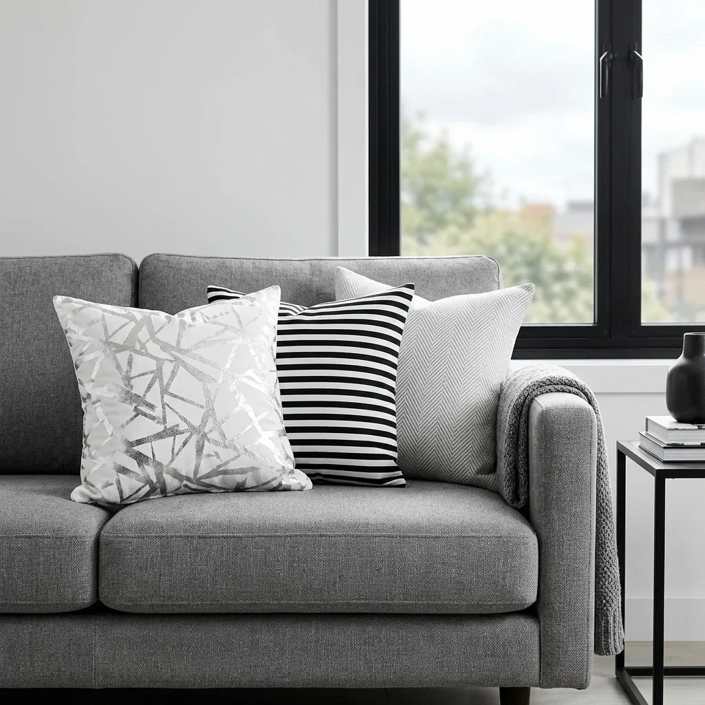 Black & White Cushions & Covers collection at Ideal Textiles