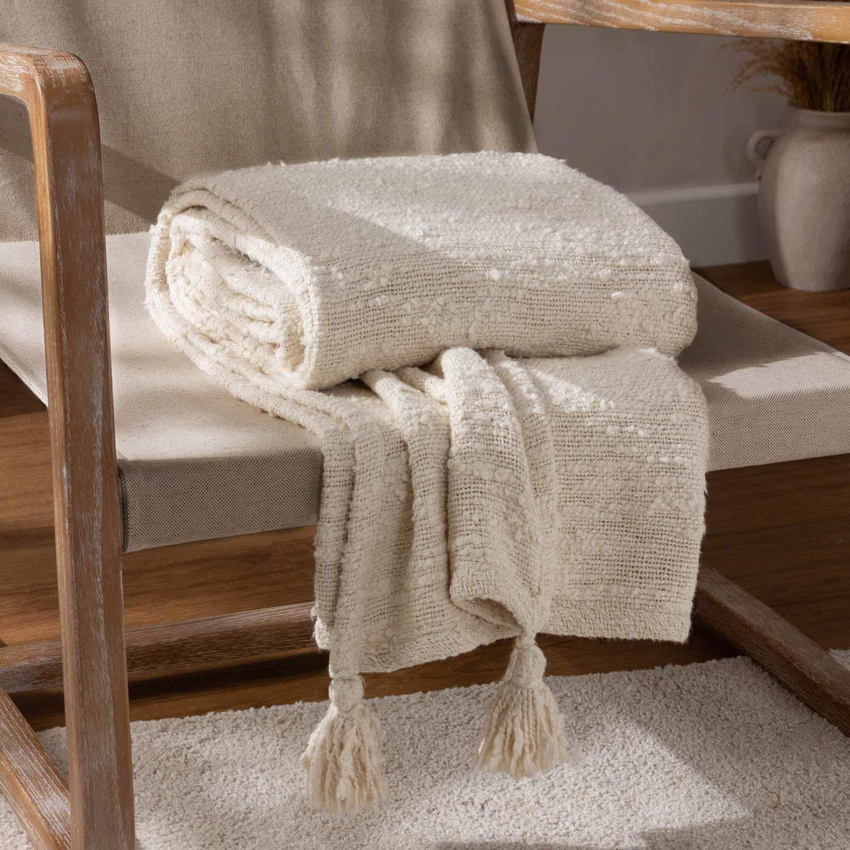 Cream Throws & Blankets