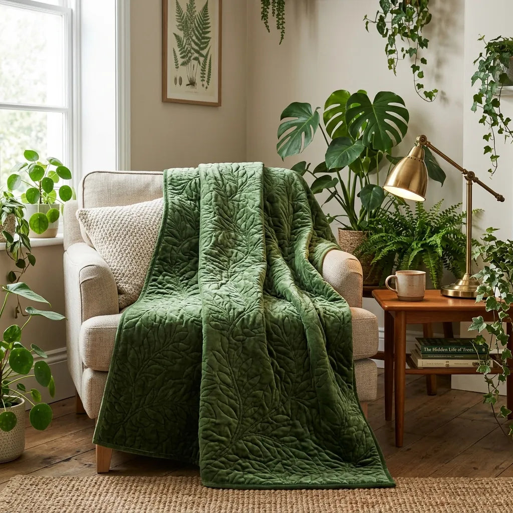 Green Tones Throws & Blankets collection at Ideal Textiles