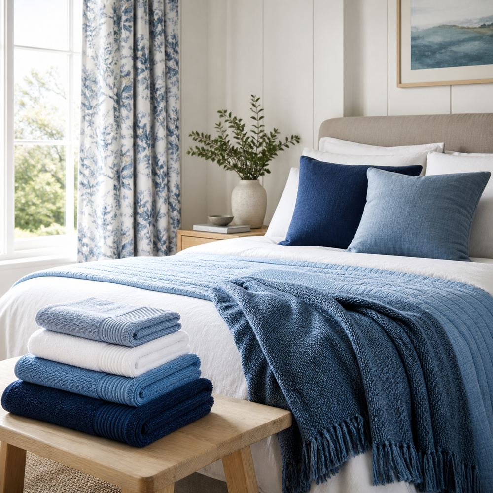 Blue Tones collection at Ideal Textiles