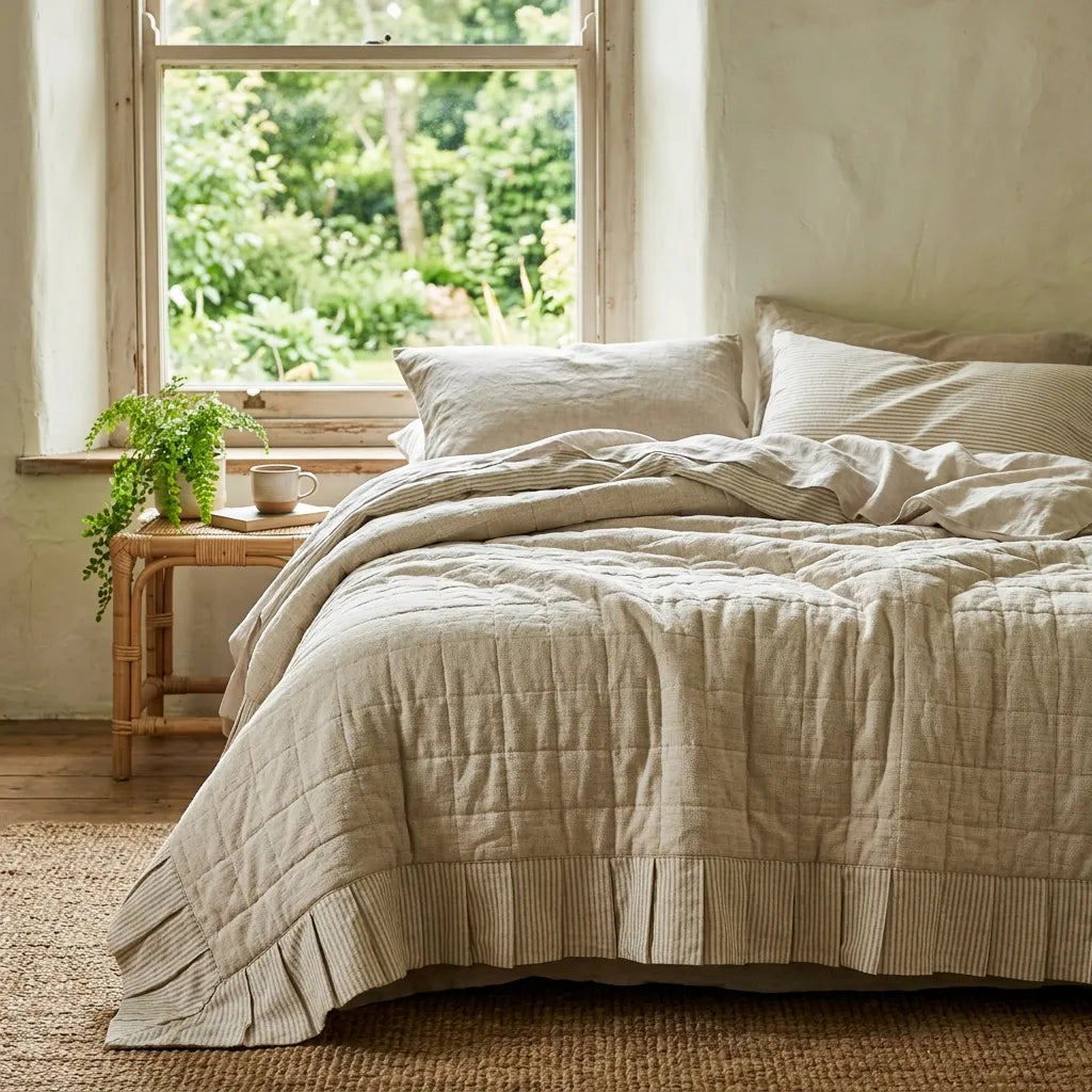 Natural Tones Bedding collection at Ideal Textiles