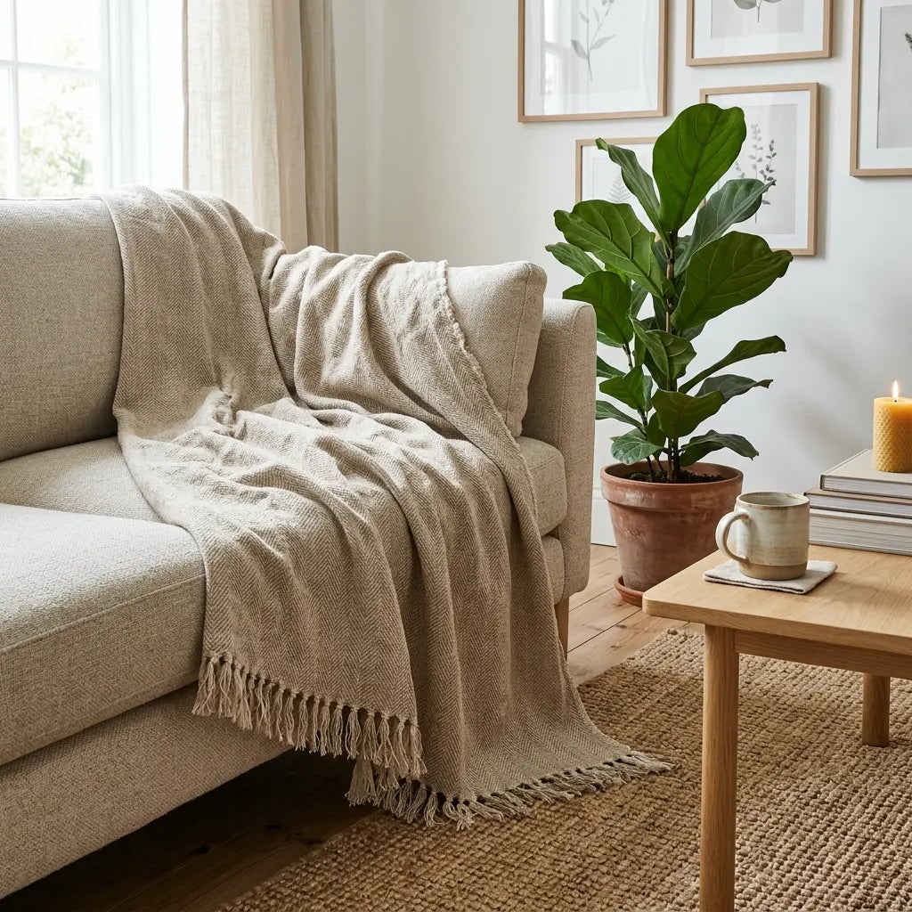 Natural Tones Throws & Blankets collection at Ideal Textiles