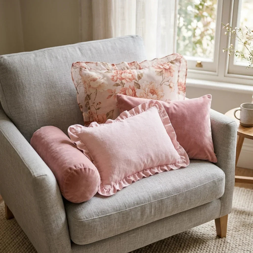Pink & Purple Tones Cushions & Covers collection at Ideal Textiles