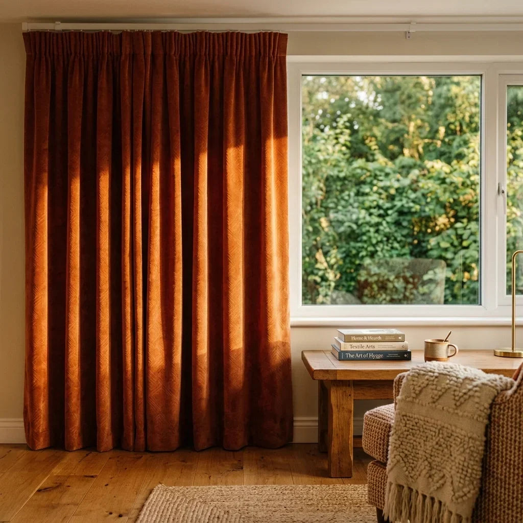 Warm Tones Curtains collection at Ideal Textiles