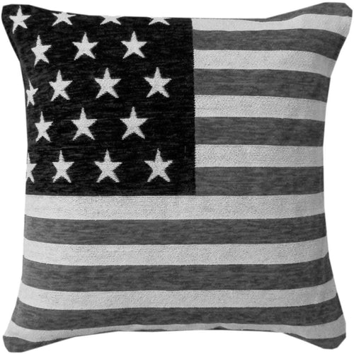 American Flag Chenille Cushion Cover 18" x 18