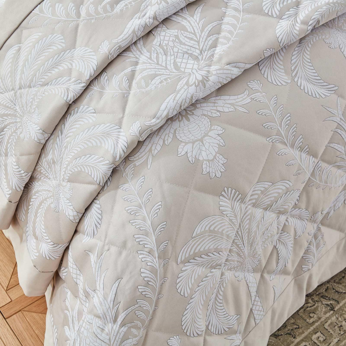 Hyperion Interiors Avalon Jacquard Quilted Bedspread