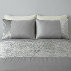 Velvet Duvet Cover Set - Silver image 3