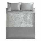Velvet Duvet Cover Set - Silver image 4