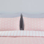 So Soft Spots & Stripes Duvet Cover Set - Blush image 2