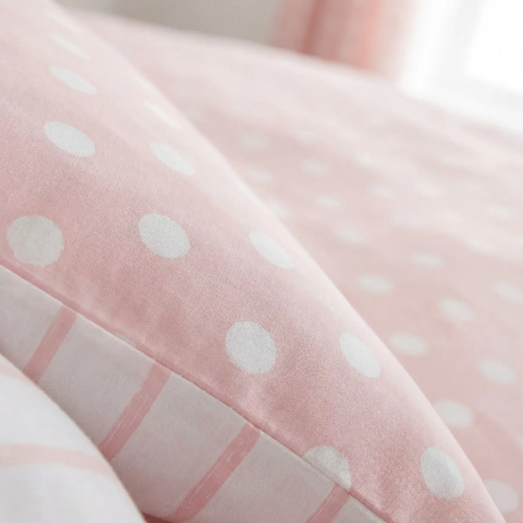 So Soft Spots & Stripes Duvet Cover Set - Blush image 3