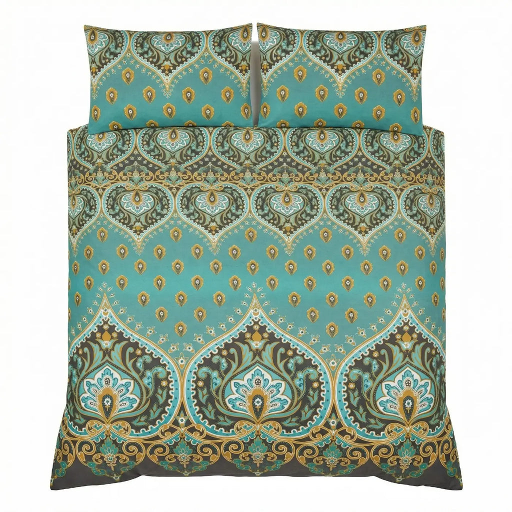 Asha Duvet Cover Set - Emerald image 4
