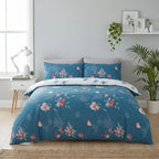 So Soft Hummingbird Duvet Cover Set - Blue