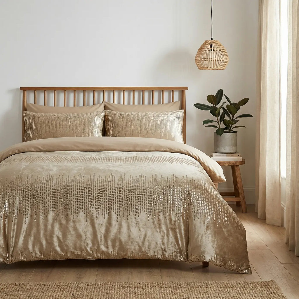 Tiffany Duvet Cover Set - Gold