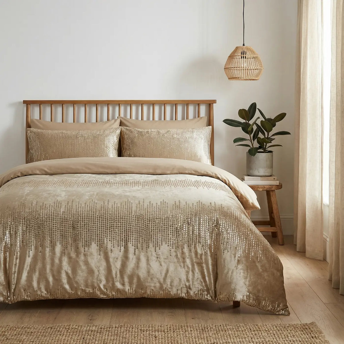 Tiffany Duvet Cover Set - Gold