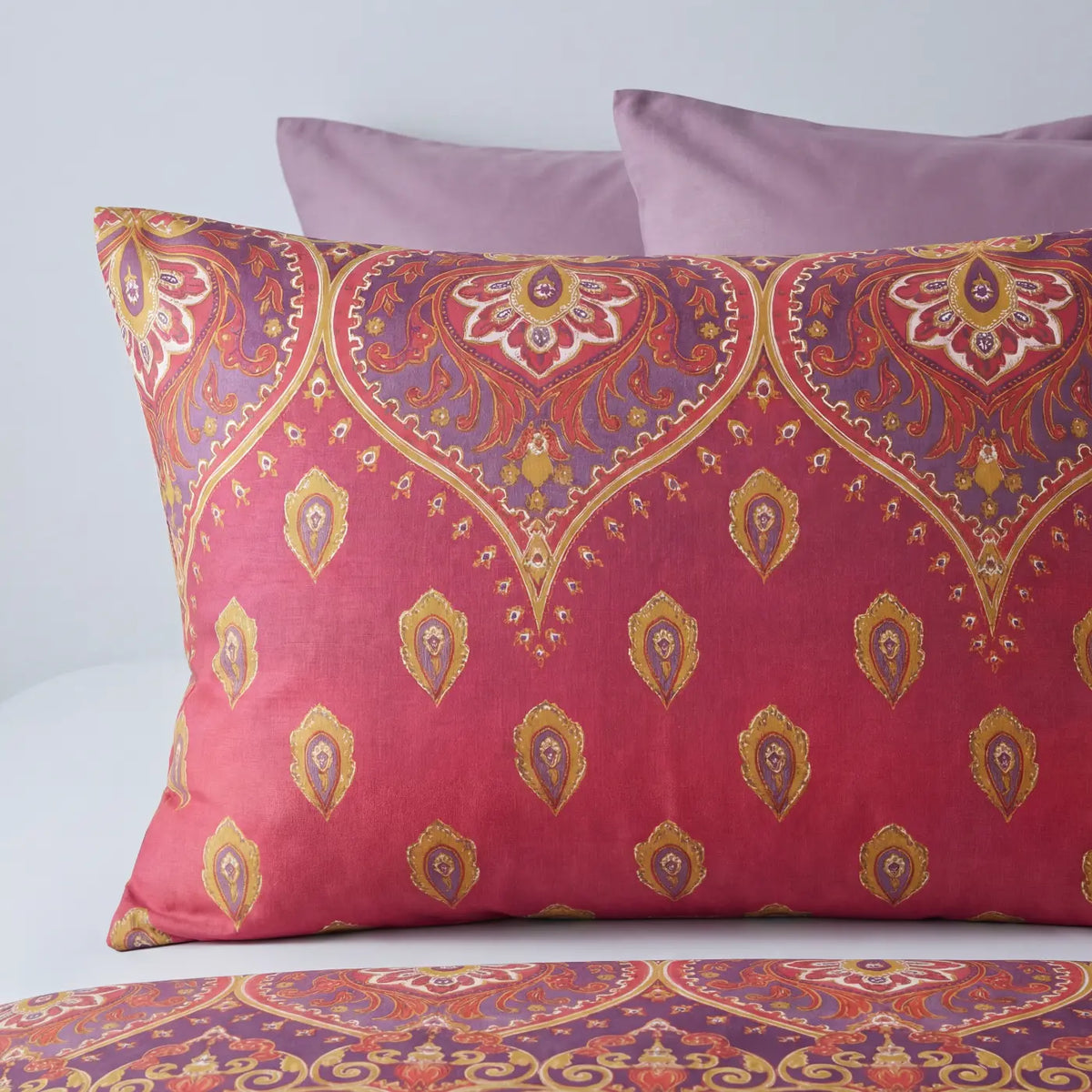 Asha Duvet Cover Set - Ruby image 2