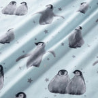 Starry Penguins Duvet Cover Set - Blue image 4
