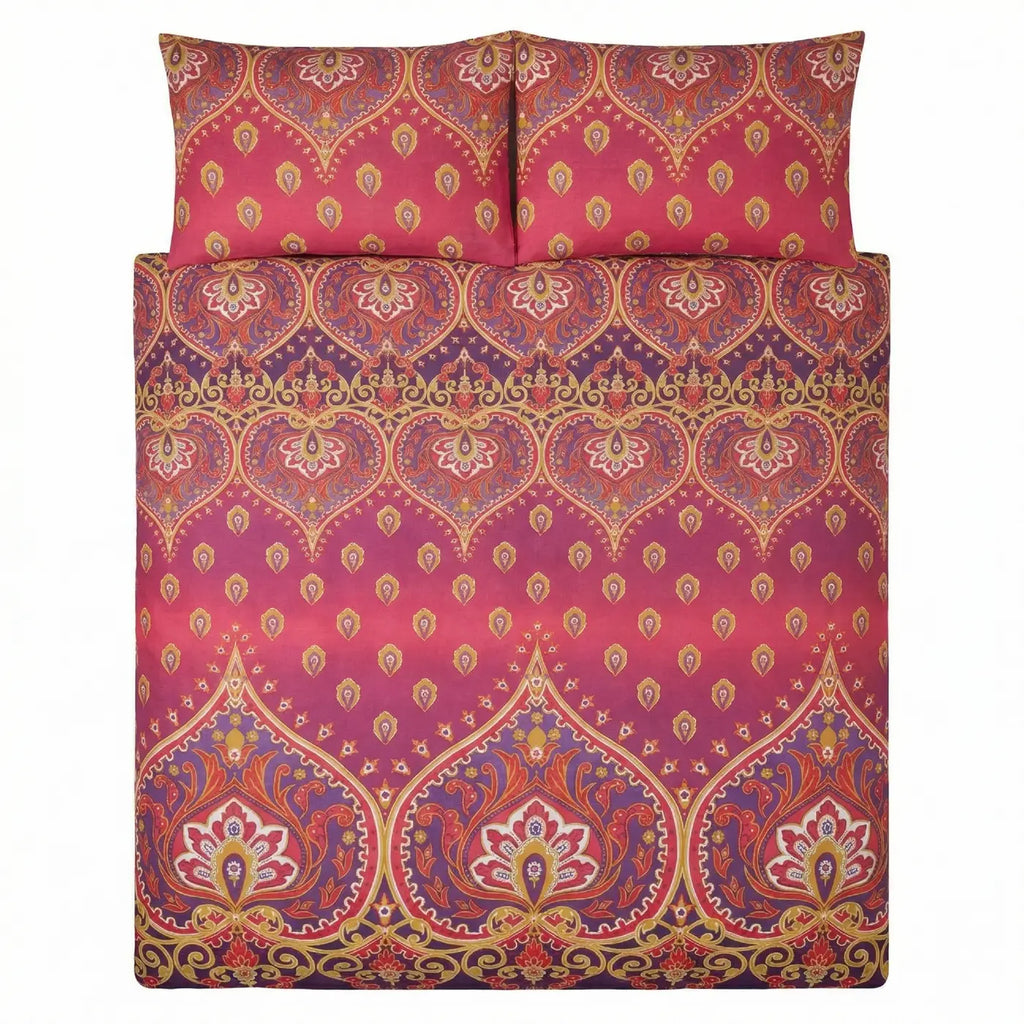 Asha Duvet Cover Set - Ruby image 4