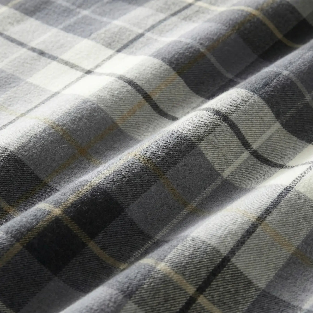Lomond Check Flannelette Duvet Cover Set - Blue image 4