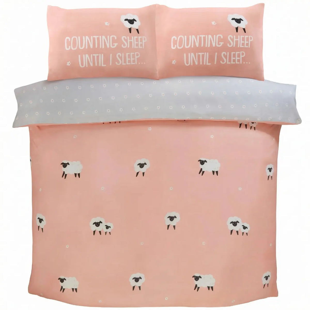 So Soft Counting Sheep Duvet Cover Set - Blush image 4