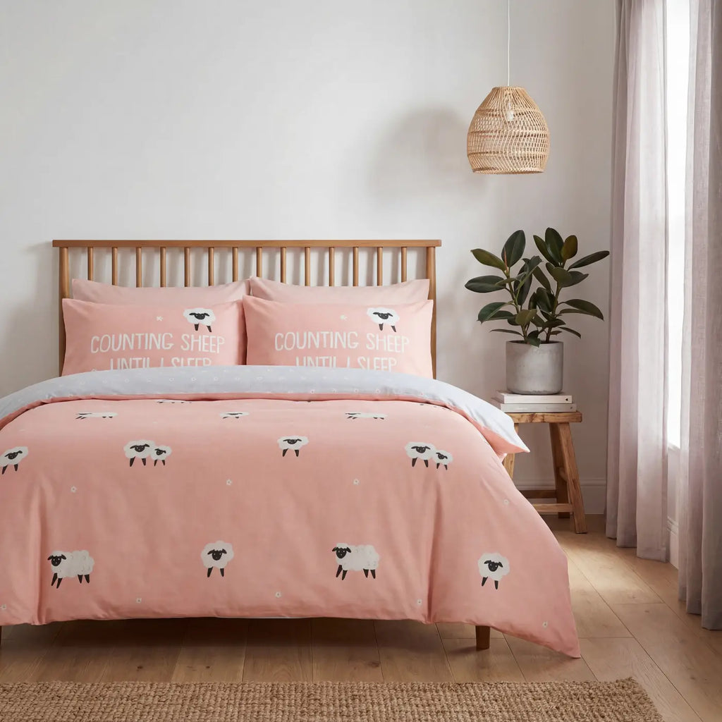 So Soft Counting Sheep Duvet Cover Set - Blush
