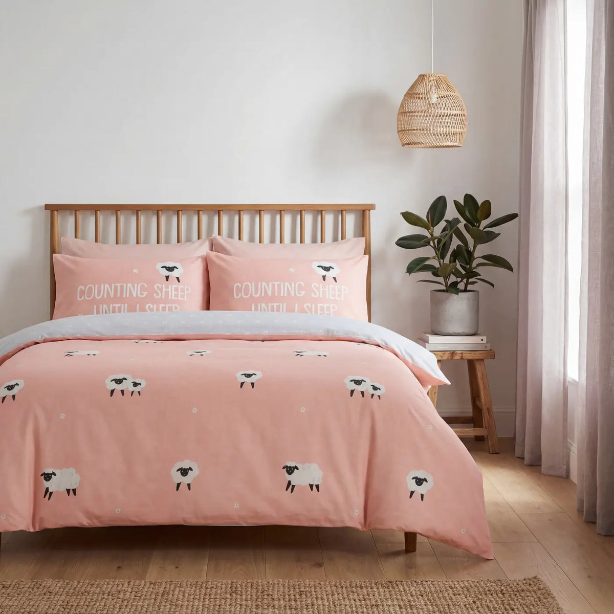 So Soft Counting Sheep Duvet Cover Set - Blush