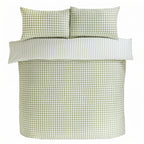 Gingham Check Duvet Cover Set - Green image 4