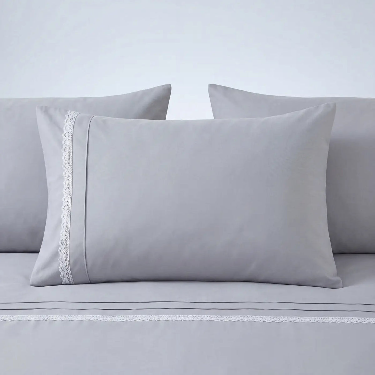 Heart Duvet Cover Set - Silver Grey image 2