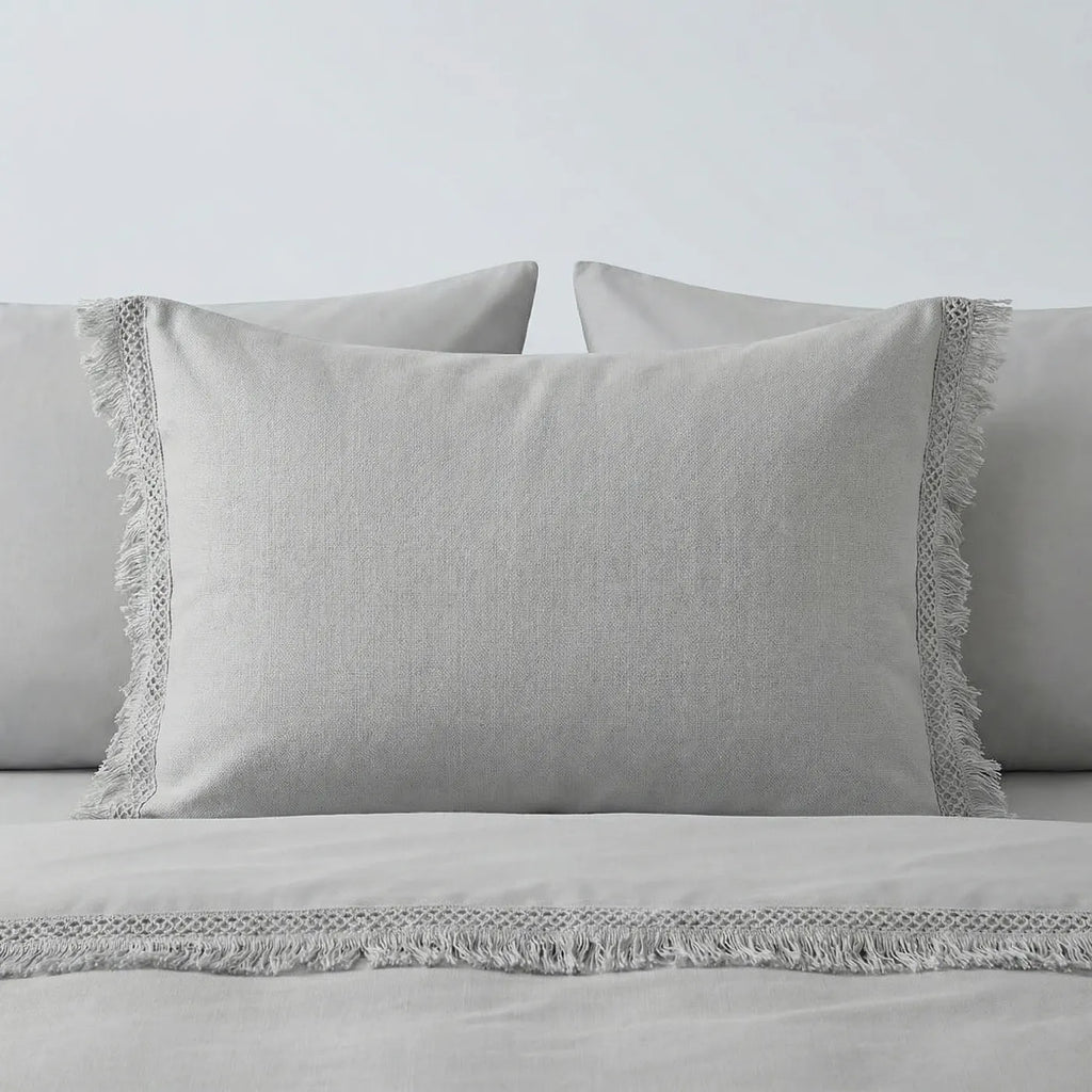 Tia Trellis Duvet Cover Set - Silver image 3