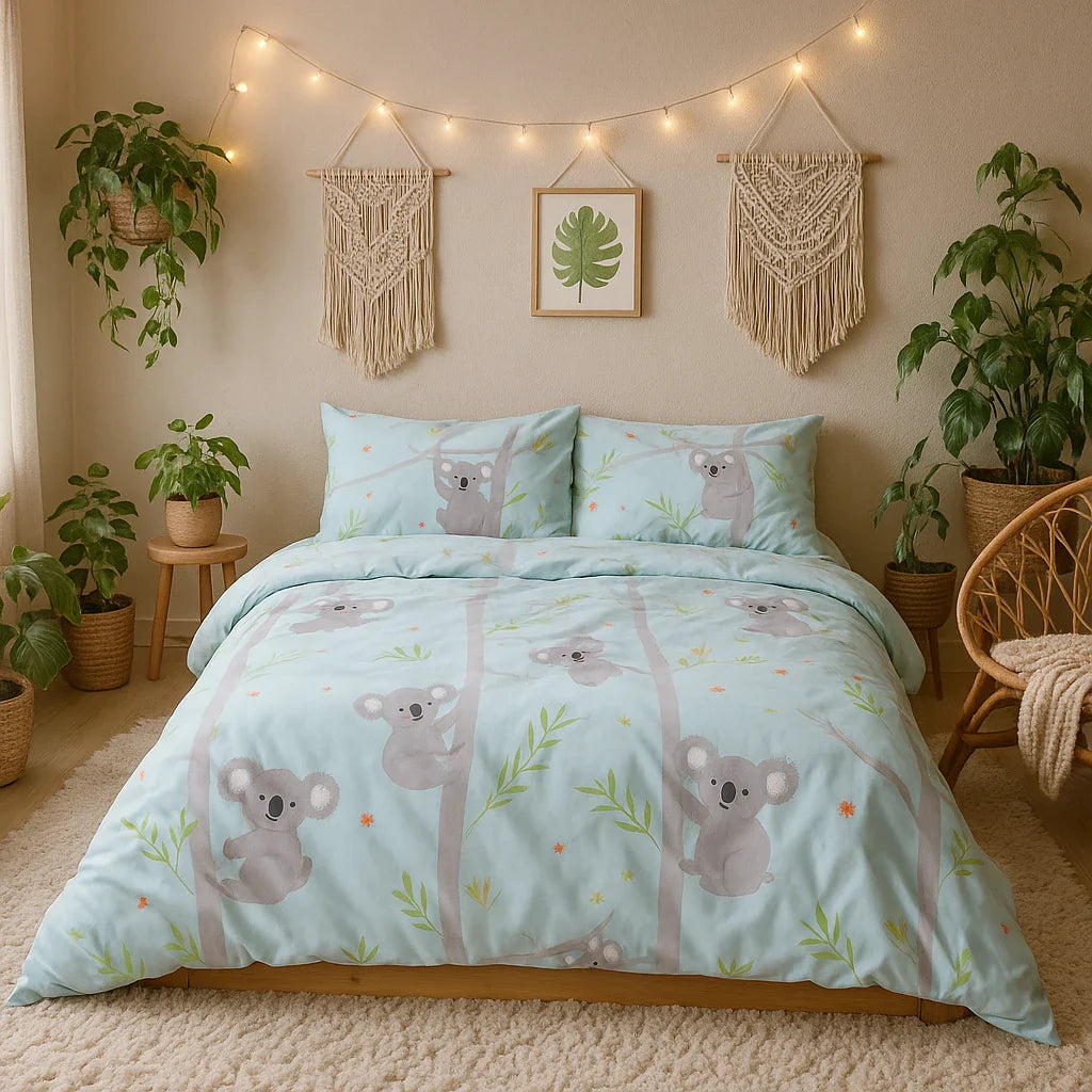 Koala Fun Duvet Cover Set
