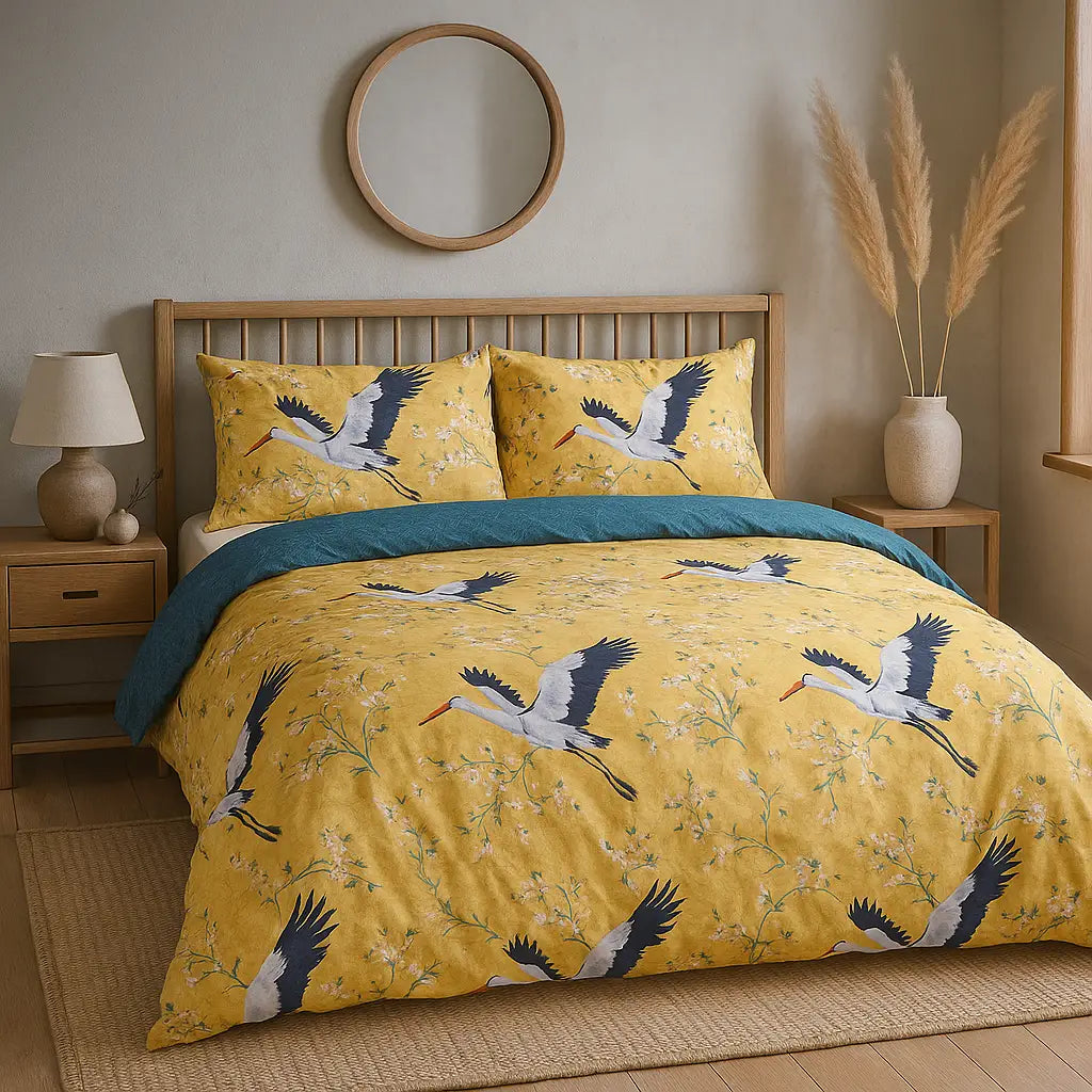 So Soft Cranes Duvet Cover Set
