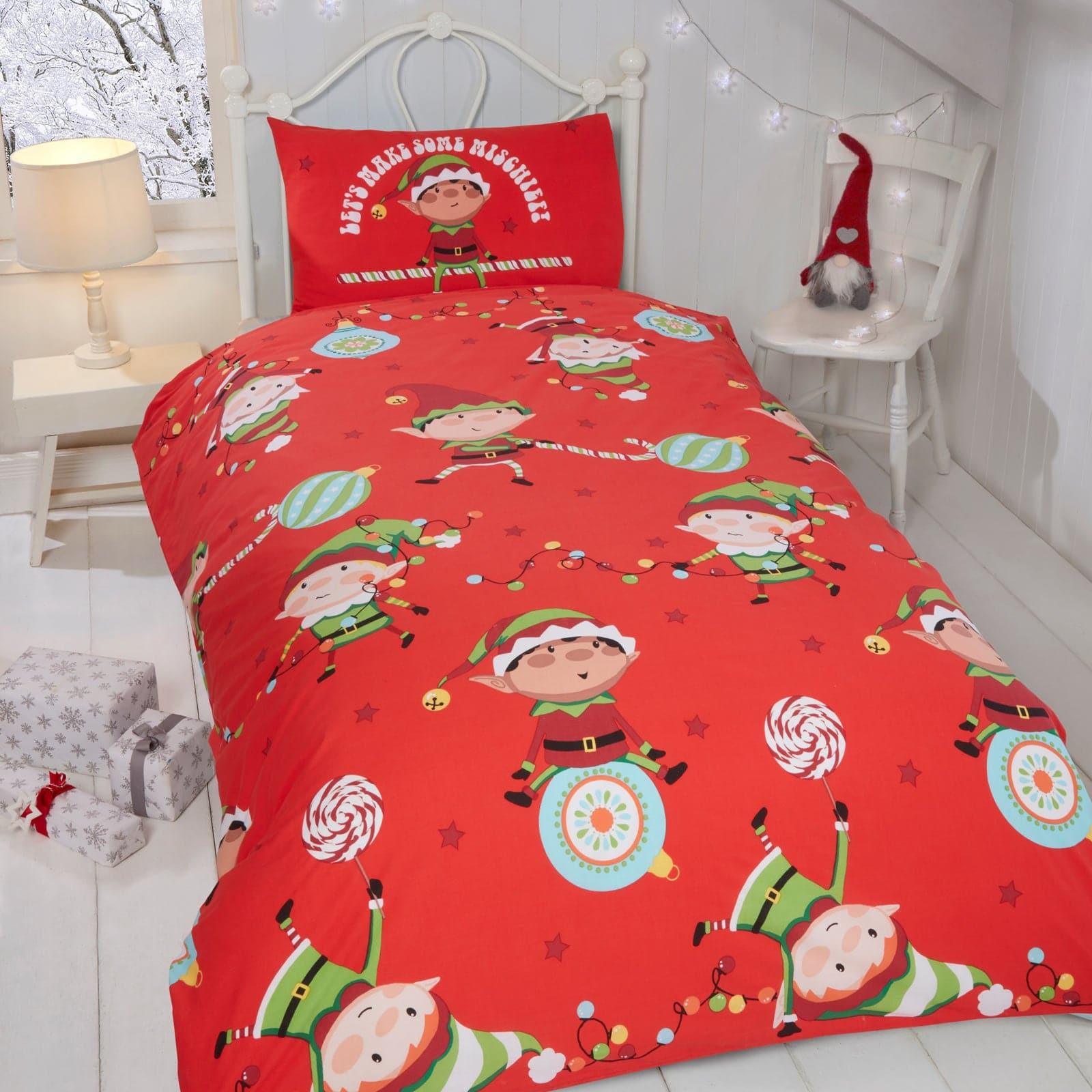 Naughty Elves Duvet Cover Set