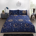 Celestial Duvet Cover Set - Black