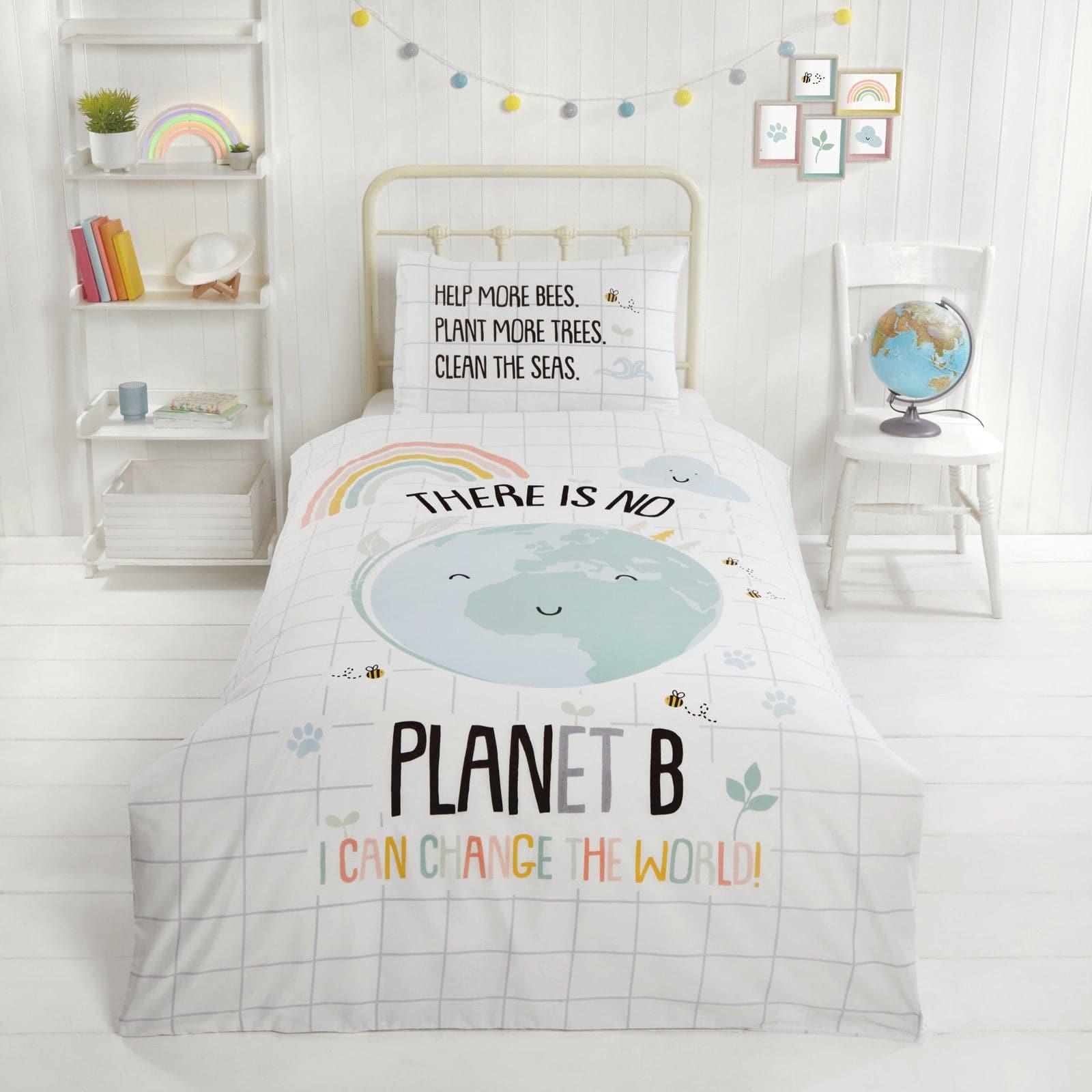 Sustainable Planet B Duvet Cover Set