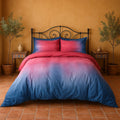 Ombre Duvet Cover Set Red