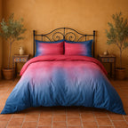 Ombre Duvet Cover Set Red