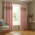 Capri Eyelet Curtains - Blush