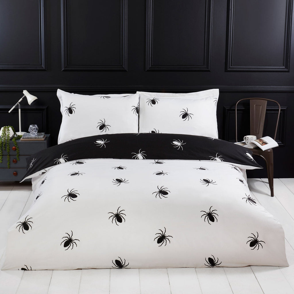 So Soft Black Spider Duvet Cover Set by Rapport Home 3