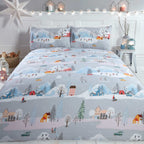Christmas Winter Town Duvet Cover Set by Rapport Home 3