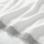 Tia Trellis Duvet Cover Set - White image 4