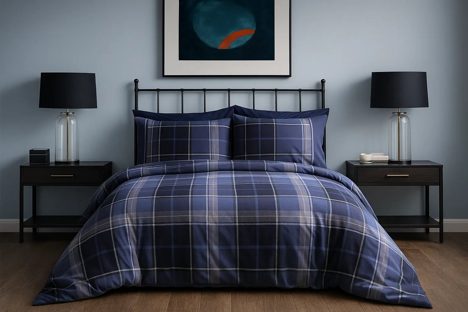 Argyle Duvet Cover Bedding Set