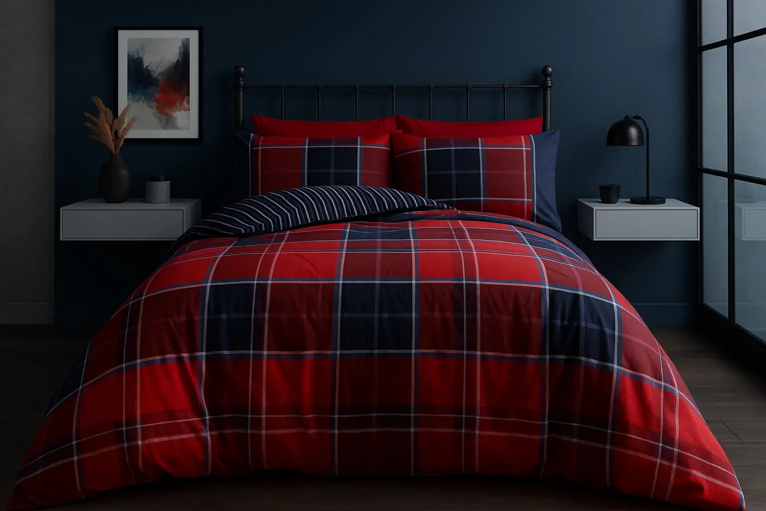 Argyle Duvet Cover Bedding Set