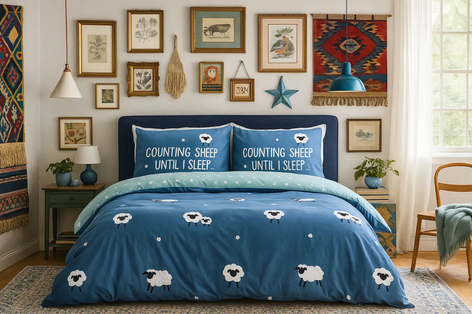 Counting Sheep Duvet Cover Bedding Set