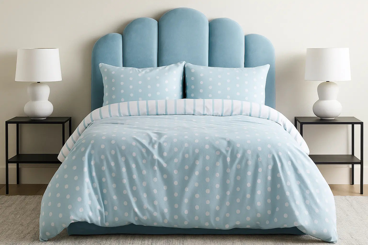 Spots & Stripes Duvet Cover Bedding Set