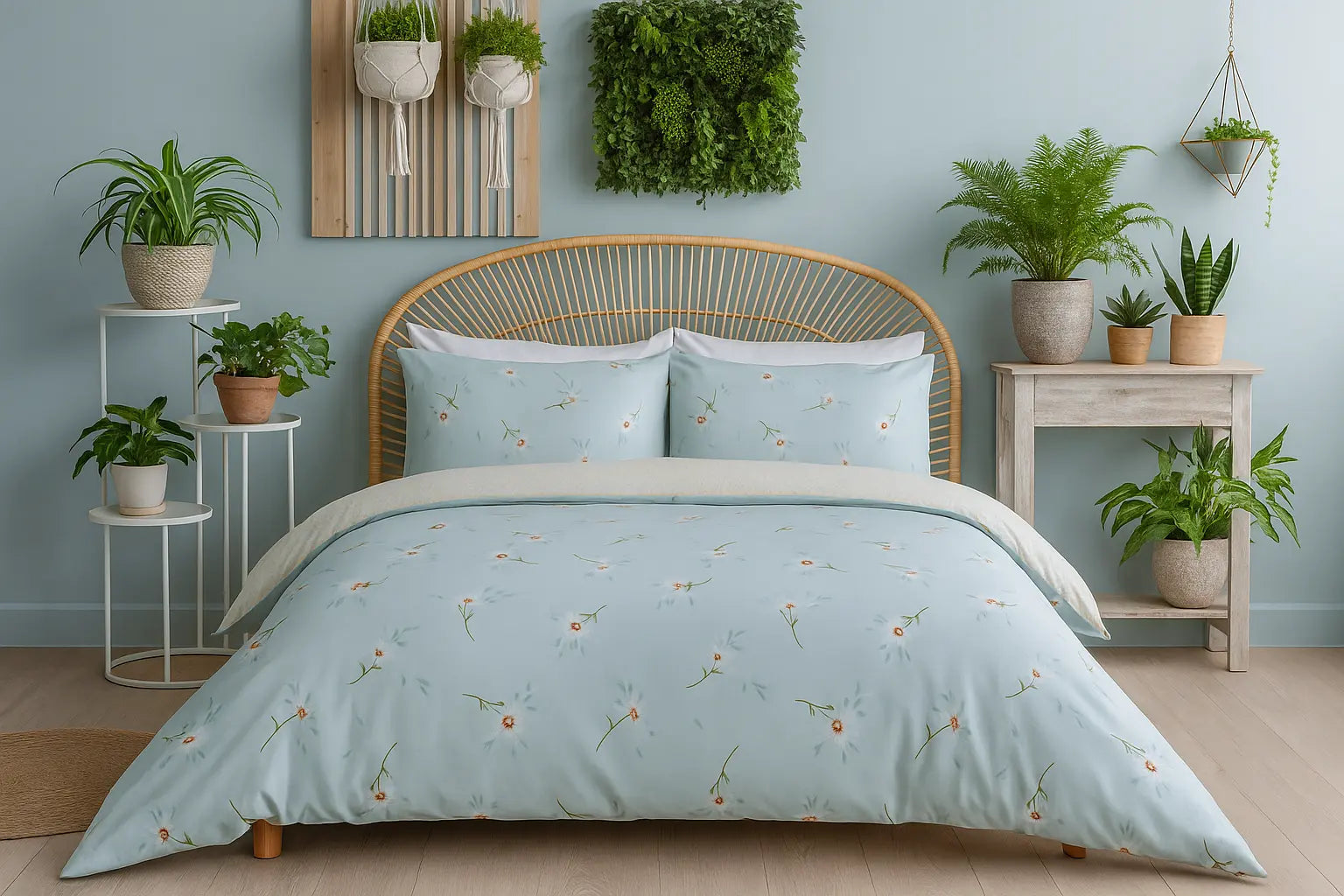 Daisy Floral Duvet Cover Bedding Set