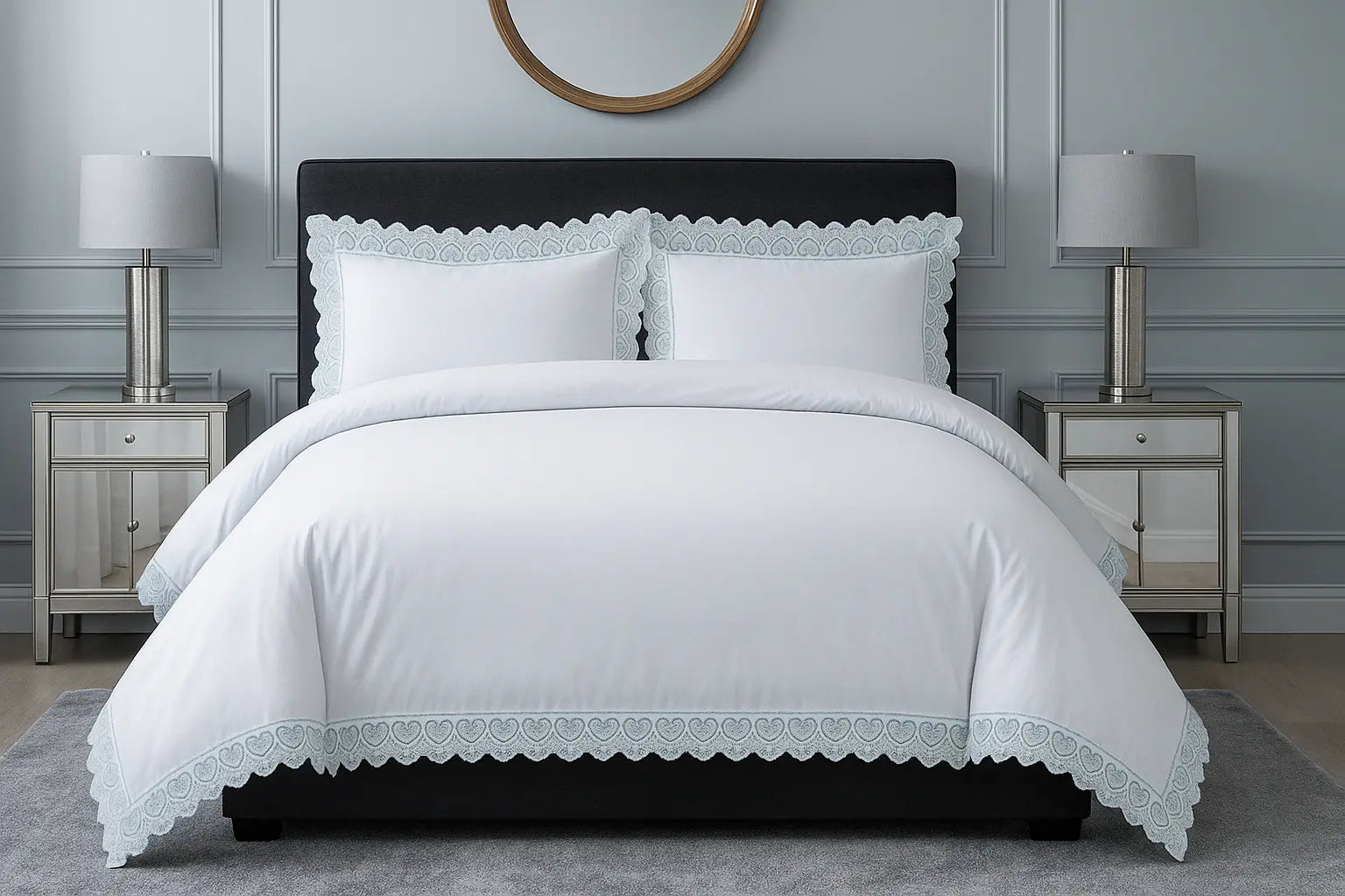 Elise Embroidered Duvet Cover Bedding Set