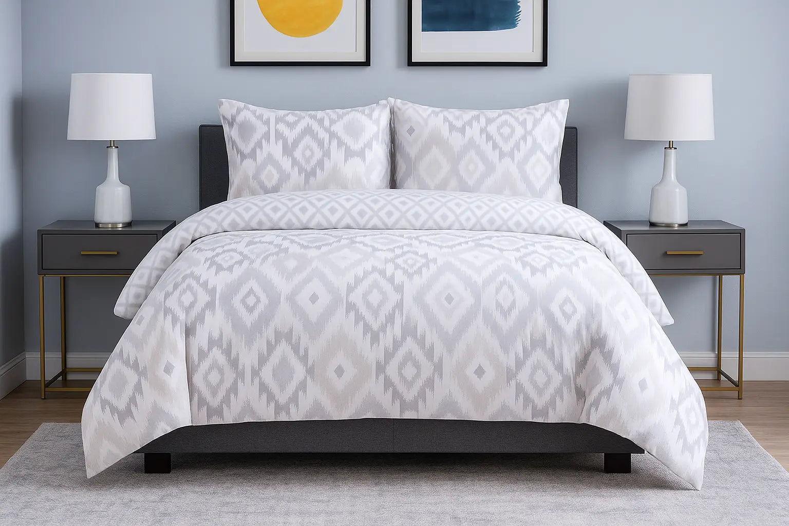 Ikat Duvet Cover Bedding Set